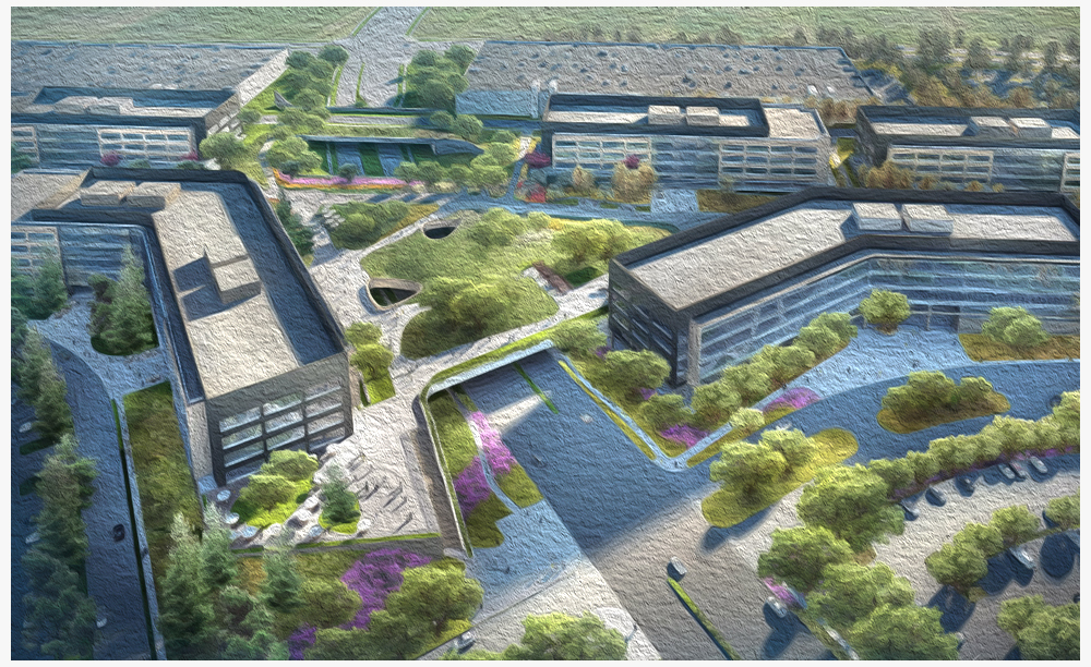 Graphic of Corporate Campus.