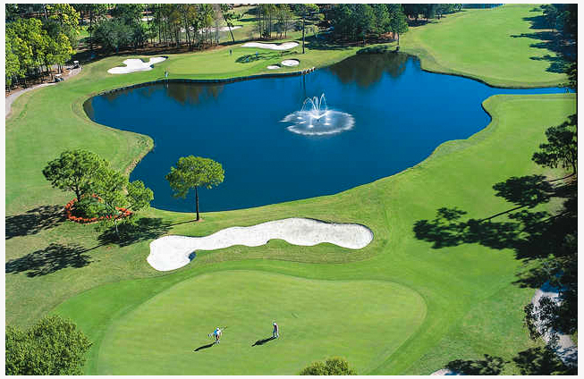 Golf Course aerial image.