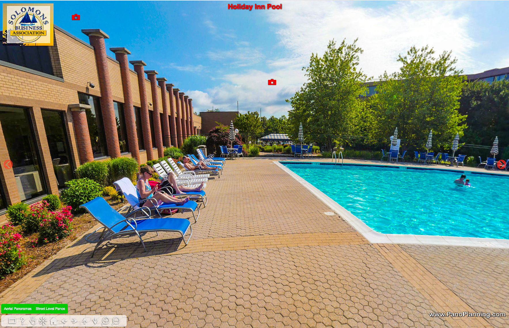 Holiday Inn pool, Solomons, Maryland.