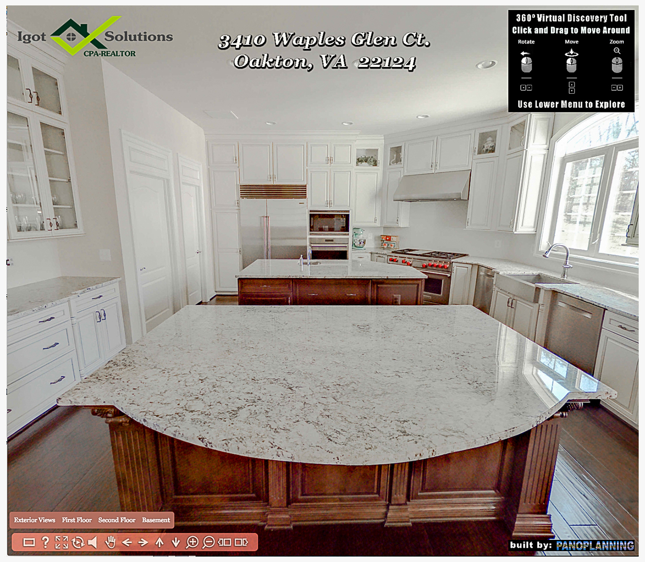 PanoPlanning's Interior Virtual Discovery Tour for real estate.