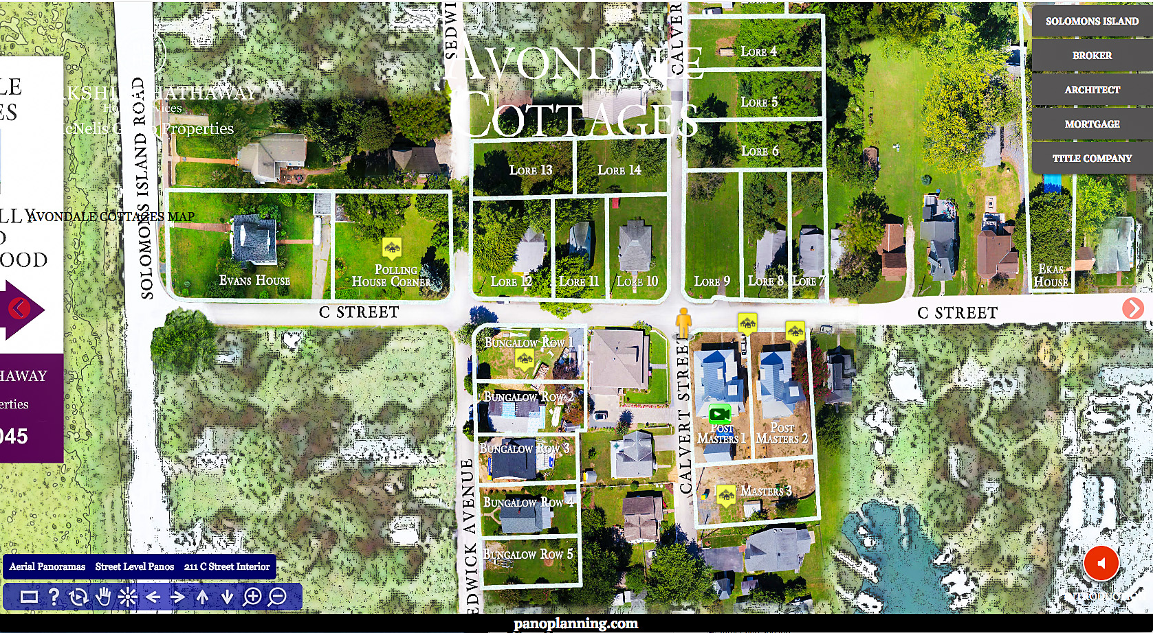 Aerial view of lots available in real estate Virtual Discovery Tour