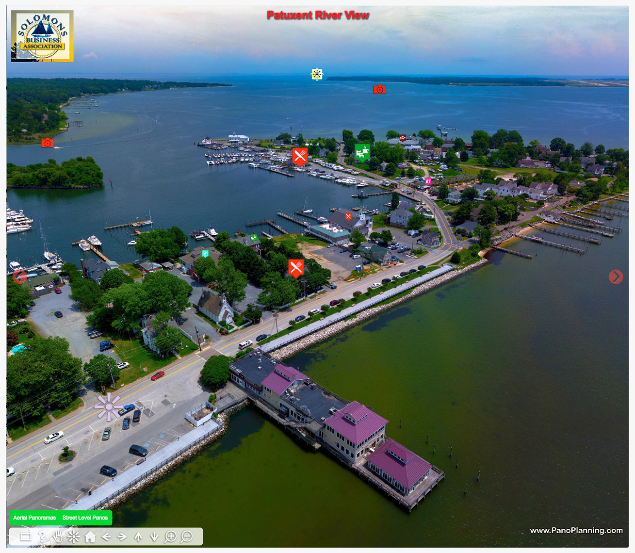 PanoPlanning's Virtual Discovery Tour of Solomons Island, MD.